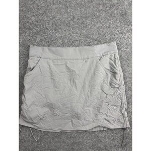Columbia Omni-Shield Skort Womens XL Gray Hiking Built-In Shorts Trail Athletic